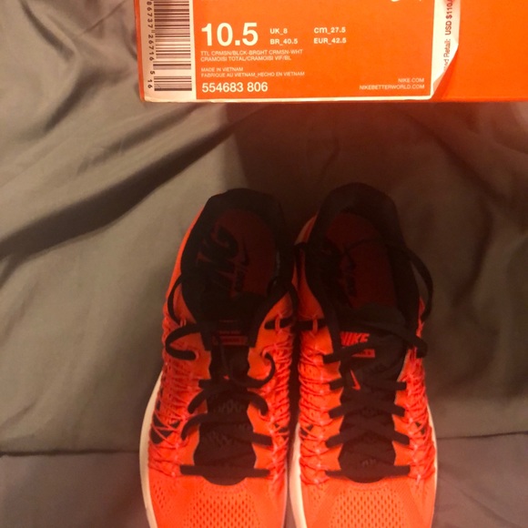 nike lunaracer+ 3 womens crimson and black - Picture 6 of 8